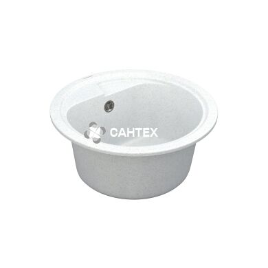 Мийка кварцева Vankor Polo PMR 01.44 White Stone + сифон