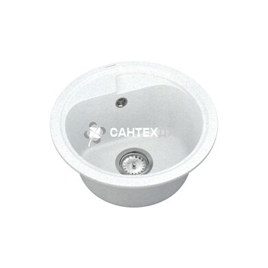 Мийка кварцева Vankor Polo PMR 01.44 White Stone + сифон