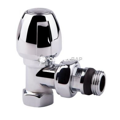 Кран радиаторный Icma 1/2" угловой верхний хром №1116