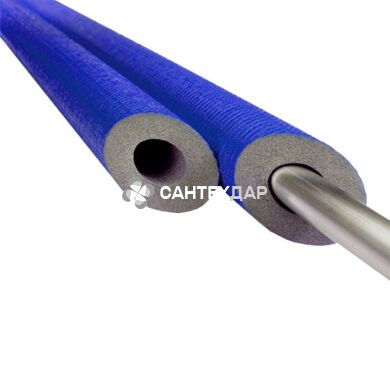 Утеплювач трубний Stabil, внутр. діам. 15*6 синій 2 м. Sanflex