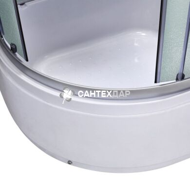Гідробокс Lidz TANI 120x80R.FR, високий, скло Frost, стінки білі
