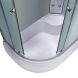Гідробокс Lidz TANI 120x80R.FR, високий, скло Frost, стінки білі