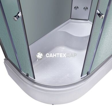 Гідробокс Lidz TANI 120x80R.FR, високий, скло Frost, стінки білі