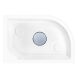 Гідробокс Lidz TANI 120x80R.FR, високий, скло Frost, стінки білі