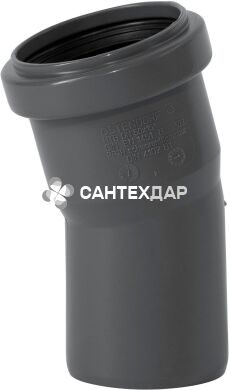 Коліно ПП внутрішньої каналізації Ostendorf Safe 50х15°