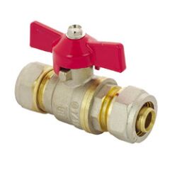 Кран шаровый для металлопластиковой трубы АБ 16х16 мм