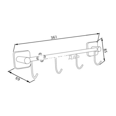 Крючок Lidz (CRM)-116.08.04