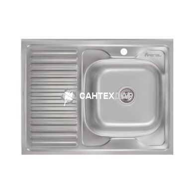 Мойка кухонная Imperial нержавейка 6080 Satin 0,6 мм правая