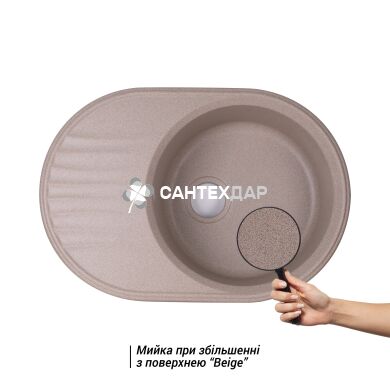 Мойка кухонная Qtap CS 7451 BEI