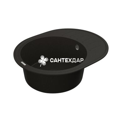 Мийка кварцева Vankor Lira LMO 02.57 Black + сифон