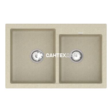Мойка кварцевая Vankor Orman OMP 05.80 Beige + сифон