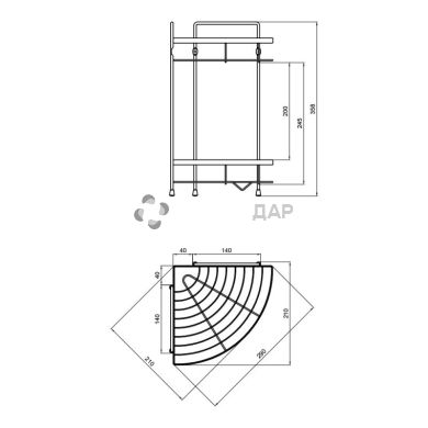 Полка Lidz (CRM)-121.06.05