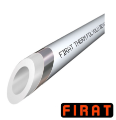 Труба ППР армированная алюминиевой фольгой Firat 25 мм белая