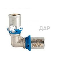 Колено металлопластиковое пресс Emmeti 26х26 мм