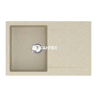 Мойка кварцевая Vankor Orman OMP 02.78 Beige + сифон