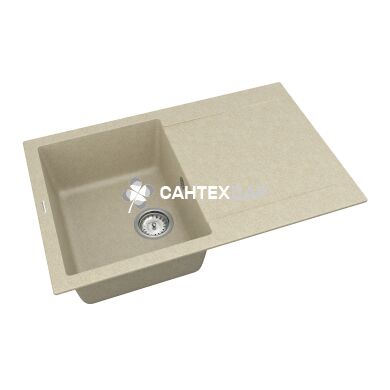 Мойка кварцевая Vankor Orman OMP 02.78 Beige + сифон
