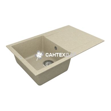Мойка кварцевая Vankor Orman OMP 02.78 Beige + сифон