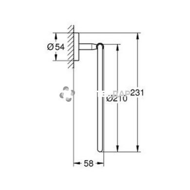 Рушникотримач Grohe BauCosmopolitan 40460001