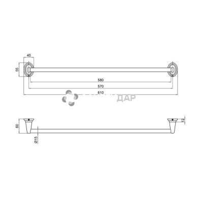 Рушникотримач Lidz (CRM) -113.01.01