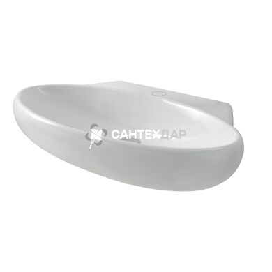 Раковина Clas+CLA200B1/90 підвісна без донного клапану white см 90x50,5xh20 Azzurra