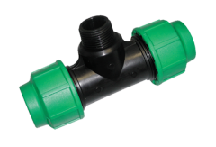 Тройник компрессионный переходной Georg Fischer 20х1/2"НРх20 мм