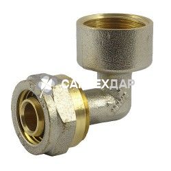 Угол металлопластиковый обжимной АБ 20х3/4" ВР