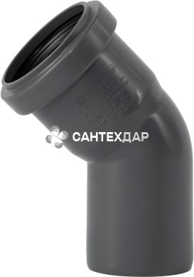 Колено ПП внутренней канализации Ostendorf Safe 50х45&deg;