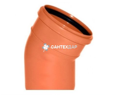 Колено ПВХ наружной канализации Ostendorf 160х30&deg;