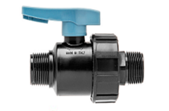 Кран шаровый для труб ПНД Unidelta 1 1/2" НН