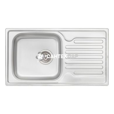 Мийка кухонна з нержавіючої сталі Qtap 7843 Micro Decor 0,8 мм