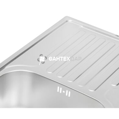 Мийка кухонна з нержавіючої сталі Qtap 7843 Micro Decor 0,8 мм