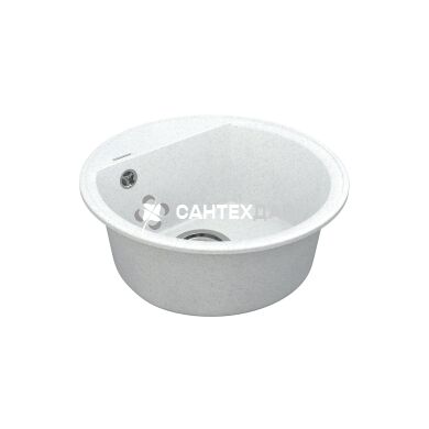 Мойка кварцевая Vankor Easy EMR 01.45 White Stone + сифон