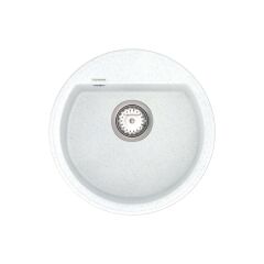 Мойка кварцевая Vankor Easy EMR 01.45 White Stone + сифон