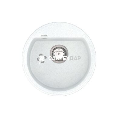 Мойка кварцевая Vankor Easy EMR 01.45 White Stone + сифон