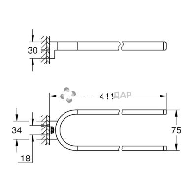 Рушникотримач Grohe Selection 41059000