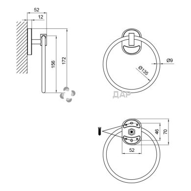 Рушникотримач Lidz (CRM) -114.03.05