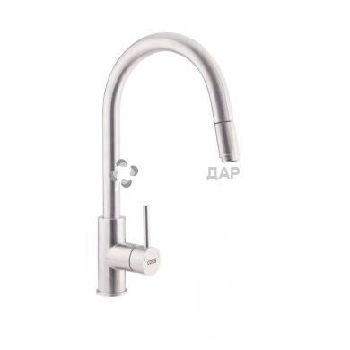 Смеситель для кухни Cosh BW6001-011 U с выдвижной лейкой нержавейка