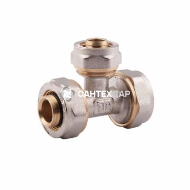 Тройник металлопластиковый обжимной Valve 20х16х20 мм