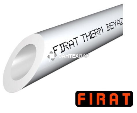 Труба ППР Firat PN 20 DN 32 мм белая