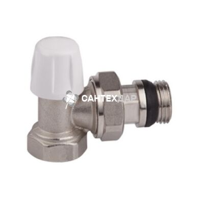 Кран радиаторный Icma 1/2" угловой нижний с антипротечкой №805+940