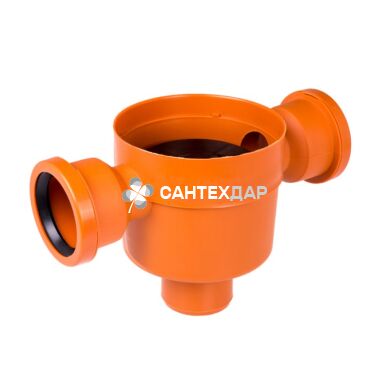 Корпус трапа Styron STY-602 вертикальный выпуск 2 выхода 50 мм