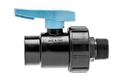 Кран шаровый для труб ПНД Unidelta 1 1/2" НВ