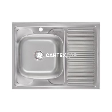 Мийка кухонна Imperial нержавійка 6080 Satin 0,6 мм ліва