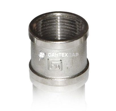 Муфта латунная FADO 1/2 ВВ никель