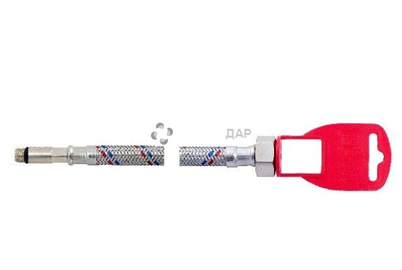 Подводка гибкая Fado для смесителя в нержавеющей оплетке M10х1/2"1.0 м длинная