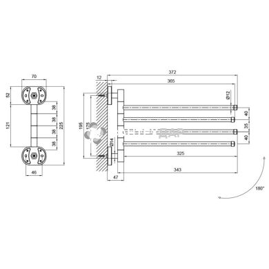 Полотенцедержатель Lidz (CRM)-114.07.04