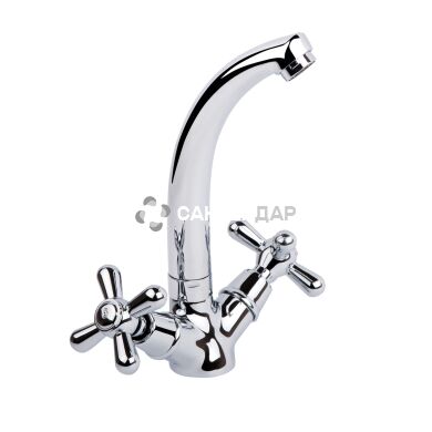 Смеситель кухонный буксовый Q-Tap Dominox CRM 272 резина