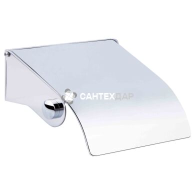 Тримач туалетного паперу Potato P303 з кришкою хром