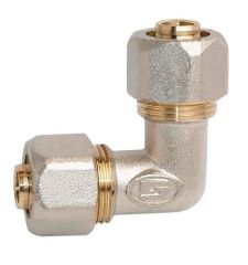 Колено металлопластиковое обжимное Gross 16х16 мм