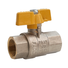Кран шаровый для газа FADO PN40 3/4" ВВ бабочка